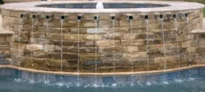 Waterfall pool feature