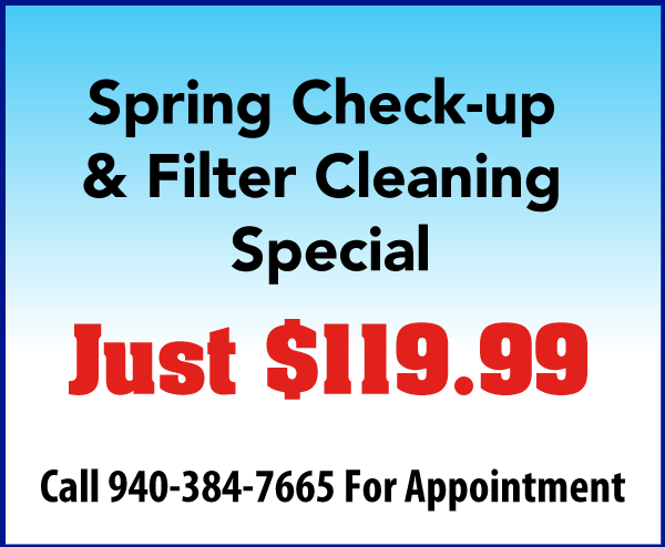 Spring Checkup and Filter Cleaning