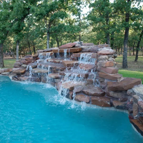 Argyle Project Waterfall - Residential Concrete Water Features Argyle Project Waterfall - Residential Concrete Water Features