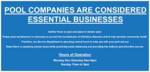 Gohlke Pools is Open for Business