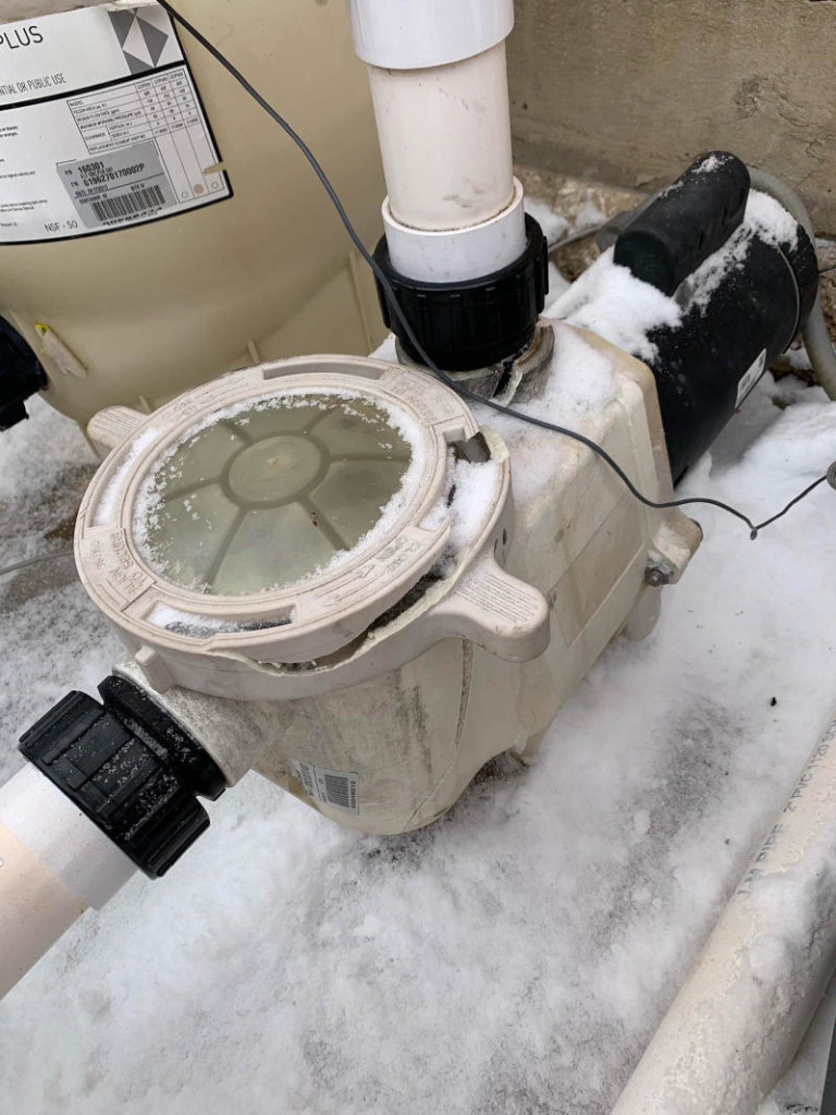 freeze damaged pumpt