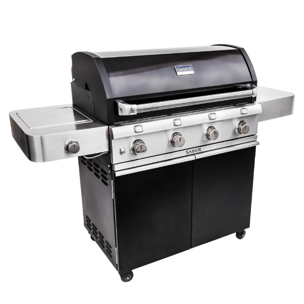 Saber Cast Black Free Standing grill