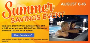 Sundance Spas Summer Savings