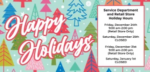 Christmas and New Years Holiday Hours