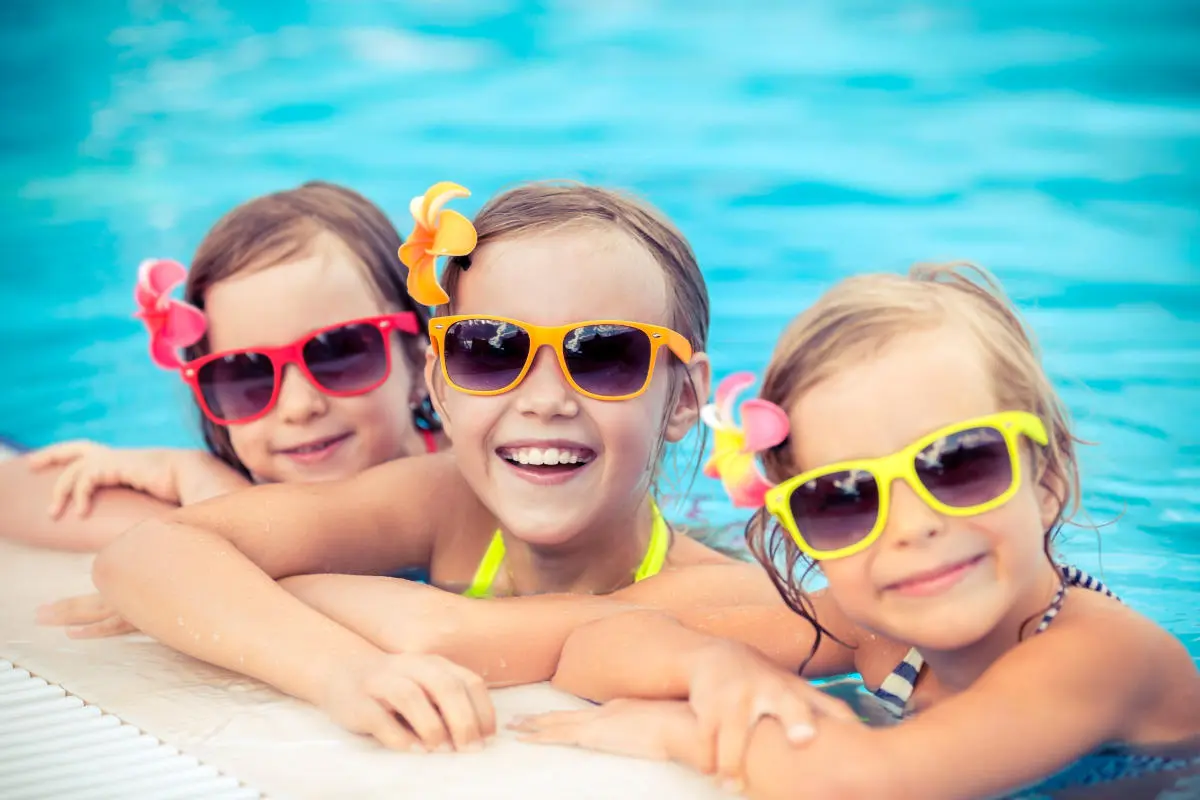 kids enjoying poolside fun