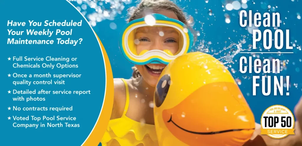 Act Now! Schedule your weekly pool maintenance