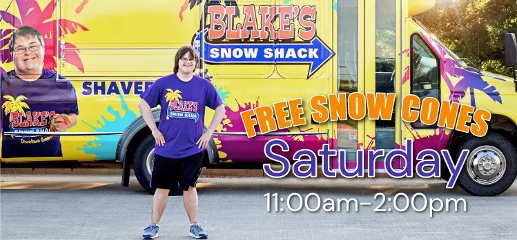 Blake's Snow Shack - Free Snow Cones