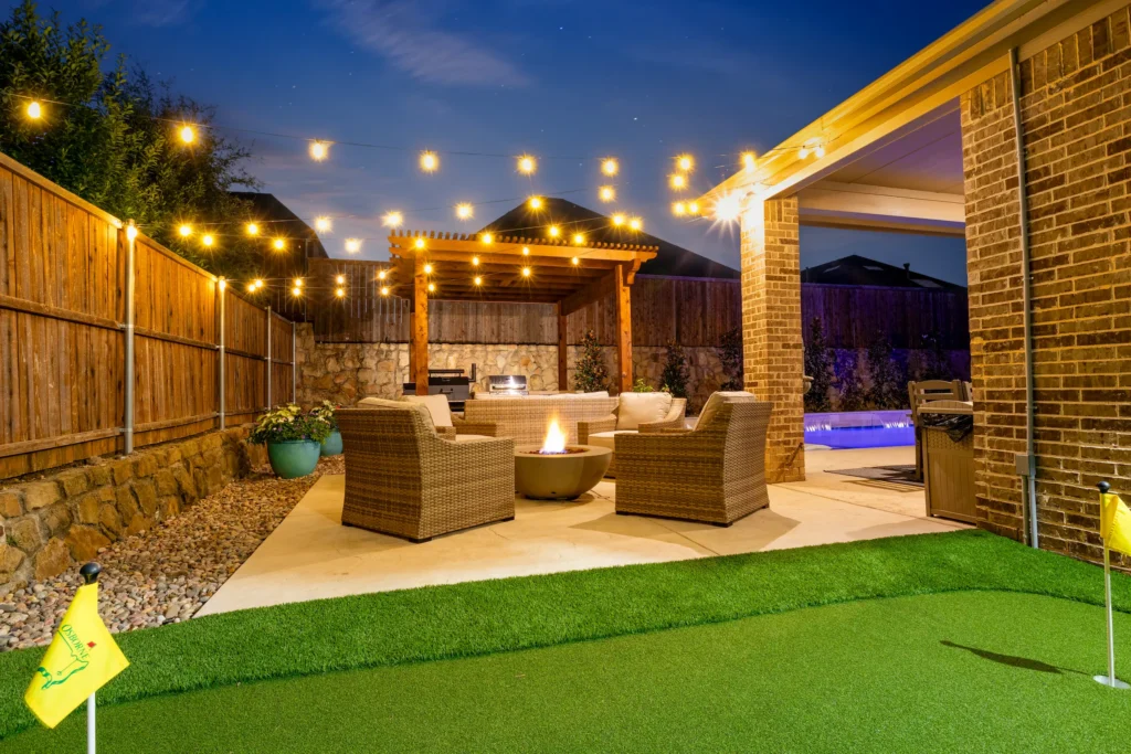 Outdoor living in Denton, Texas.
