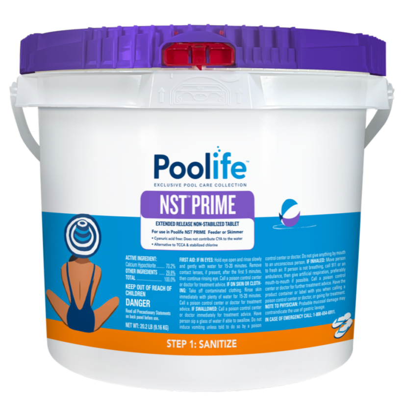 Poolife™ NST™ Prime Tablets: Calcium Hypochlorite Tablets.