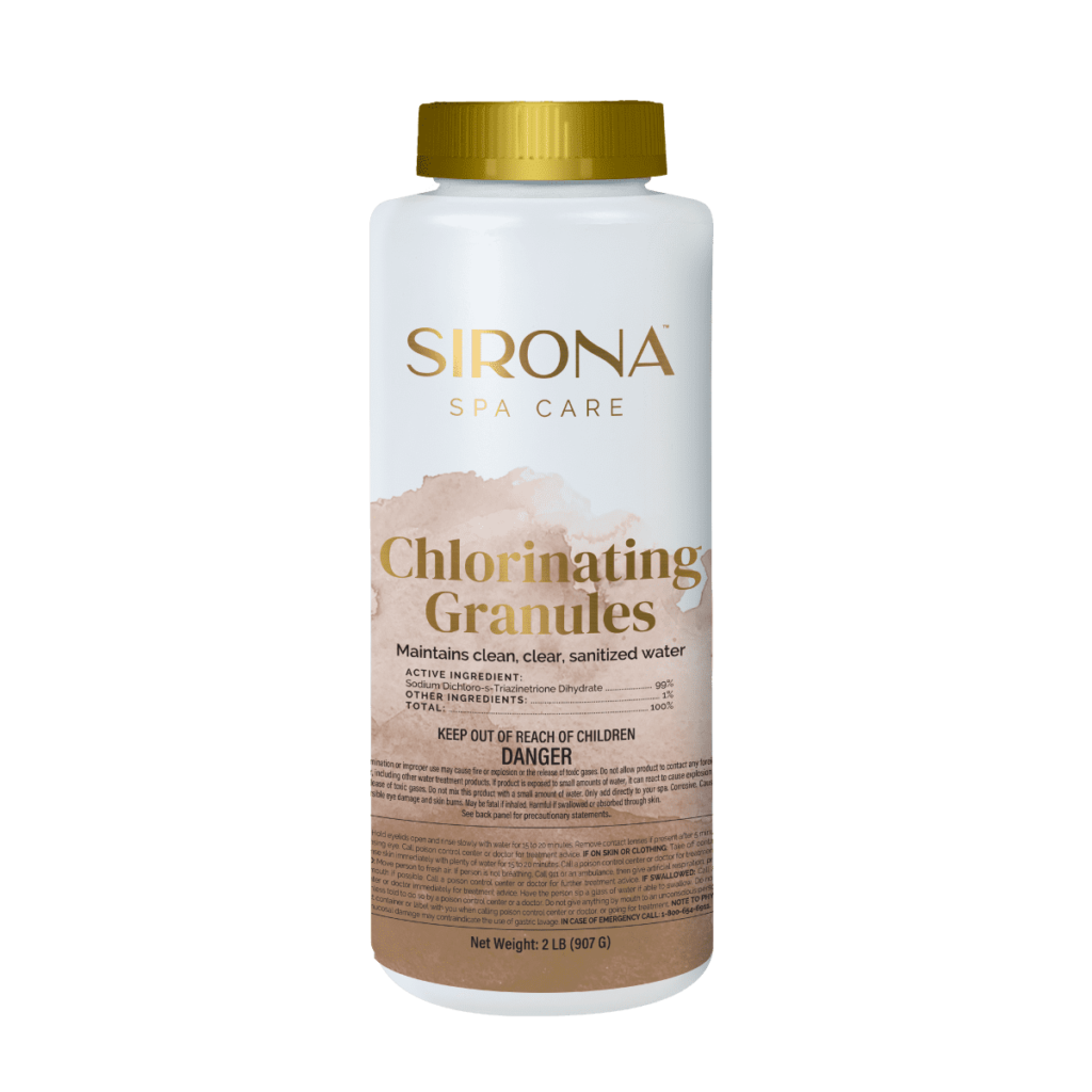 Sirona™ Chlorinating Granules: Hot Tub Chlorine Granules.