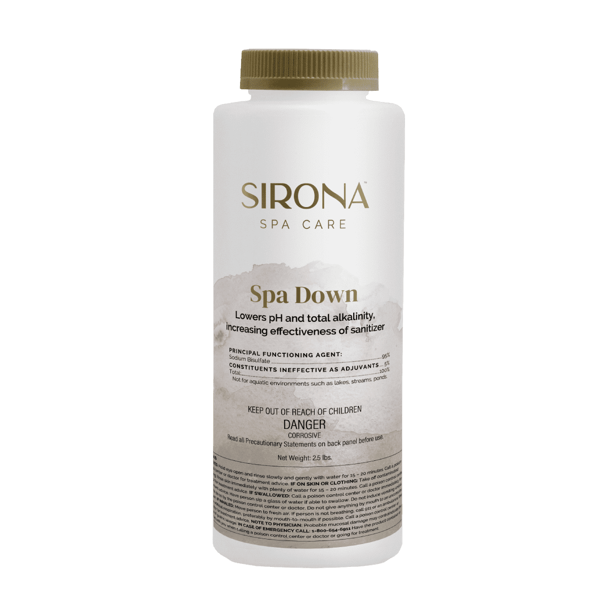 Sirona™ Spa Down: pH Decreaser for Hot Tub.