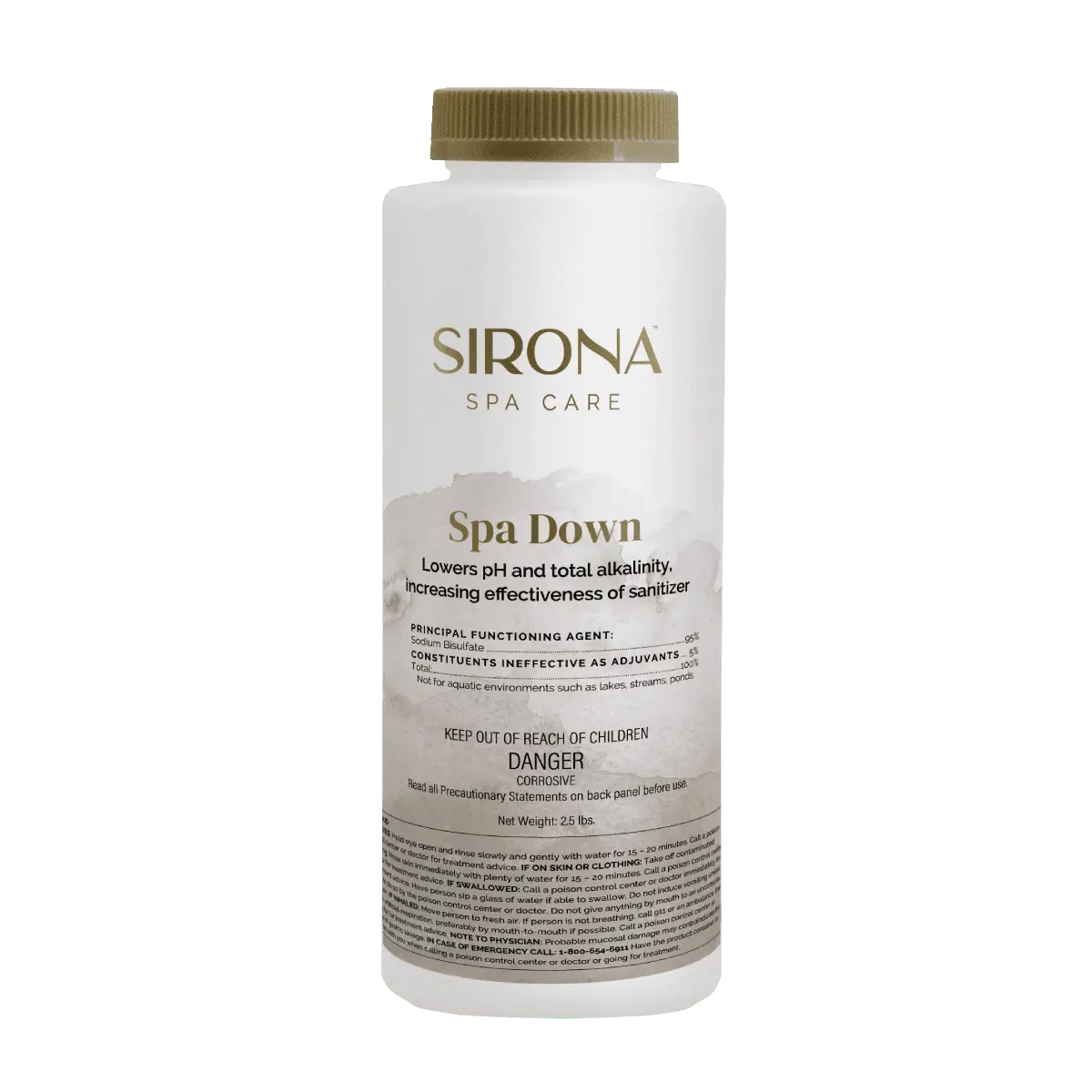 Sirona™ Spa Down: pH Decreaser for Hot Tub.