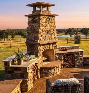 Outdoor living pool area.