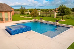 Geometric style pool.