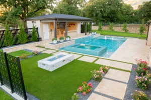 Geometric style pool.