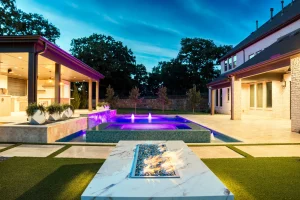 Geometric style pool.