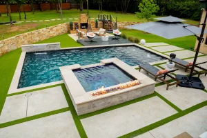 Geometric style pool.