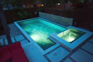 Geometric style pool.