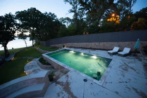 Geometric style pool.