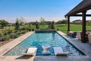 Geometric style pool.