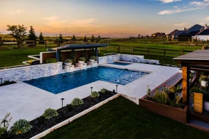 Geometric style pool.