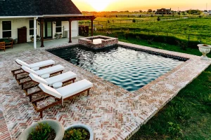 Geometric style pool.
