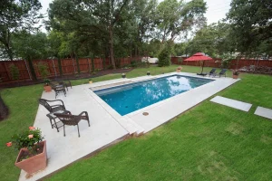 Geometric style pool.