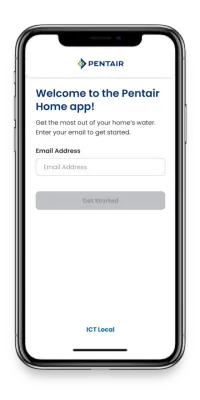 Pentair mobile app example.