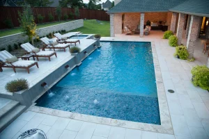 Geometric style pool.