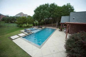 Geometric style pool.