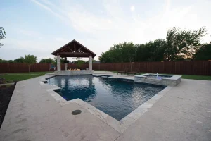 Geometric style pool.