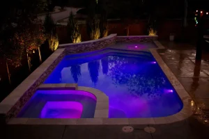 Geometric style pool.