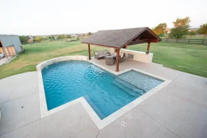 Geometric style pool.