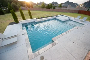 Geometric style pool.