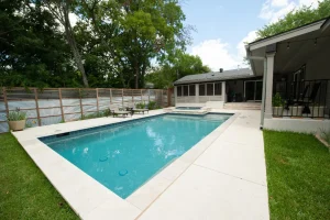Geometric style pool.