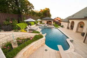 Geometric style pool.