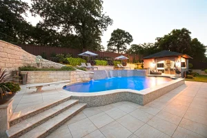Geometric style pool.