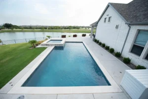 Geometric style pool.
