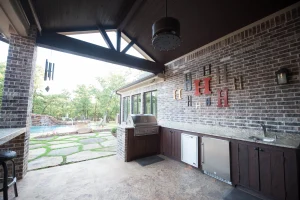 Outdoor living pool area.