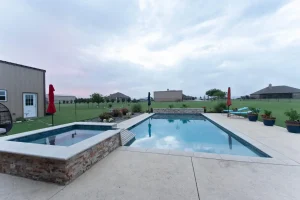Geometric style pool.