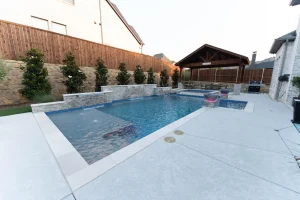 Geometric style pool.