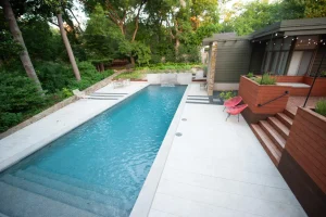 Geometric style pool.