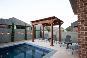 Outdoor living pool area.