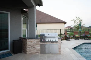 Outdoor living pool area.