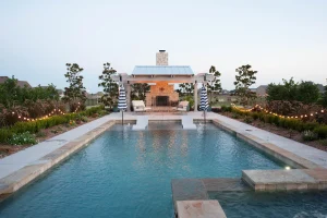 Outdoor living pool area.