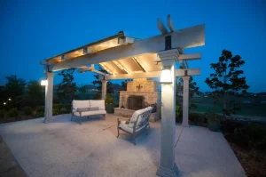 Outdoor living pool area.