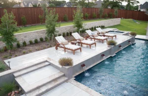 Outdoor living pool area.