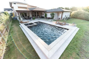 Geometric style pool.