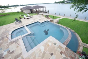 Geometric style pool.