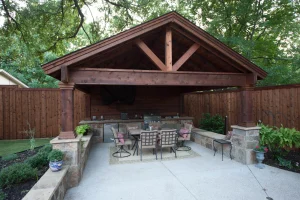 Outdoor living pool area.